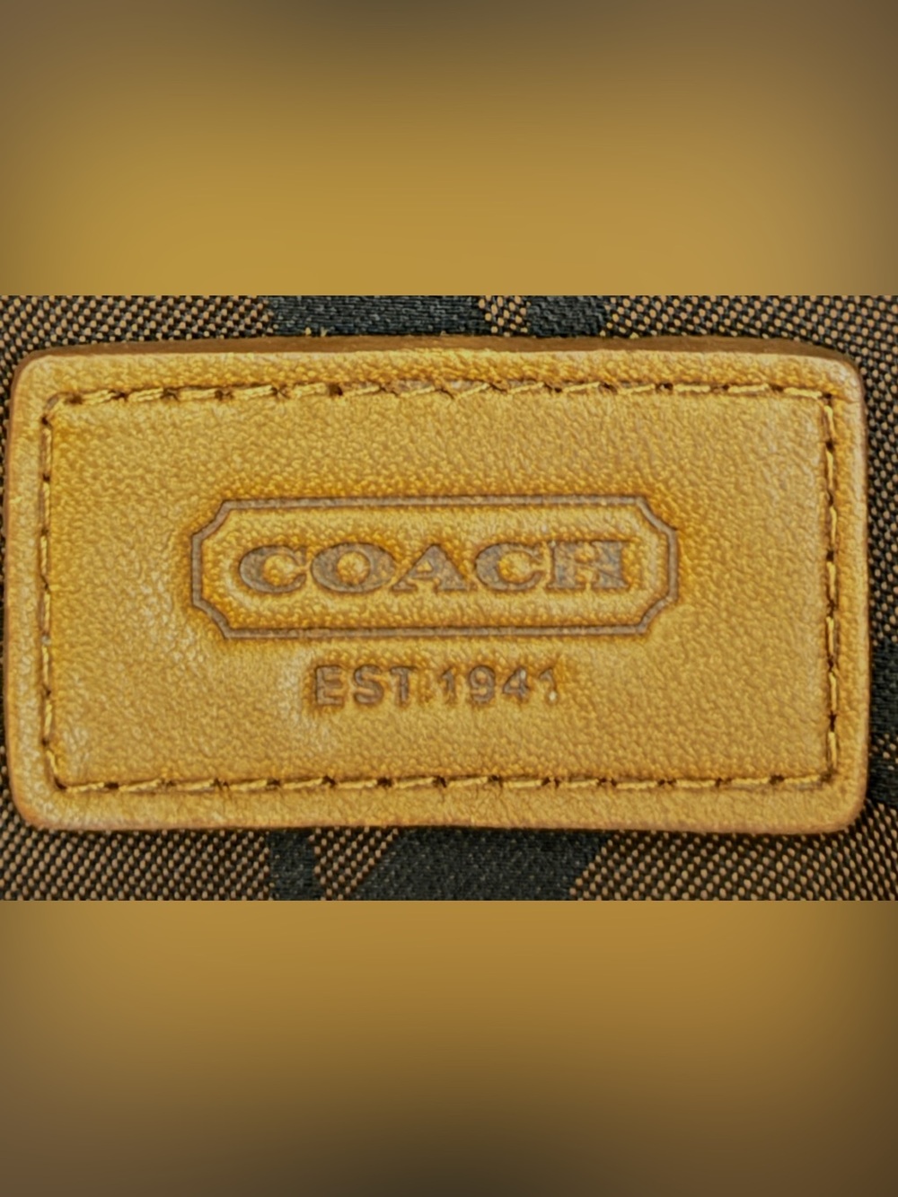 Coach Wool Bucket Hat in Camel with Decorative Turn Lock Band - Picture 5 of 9